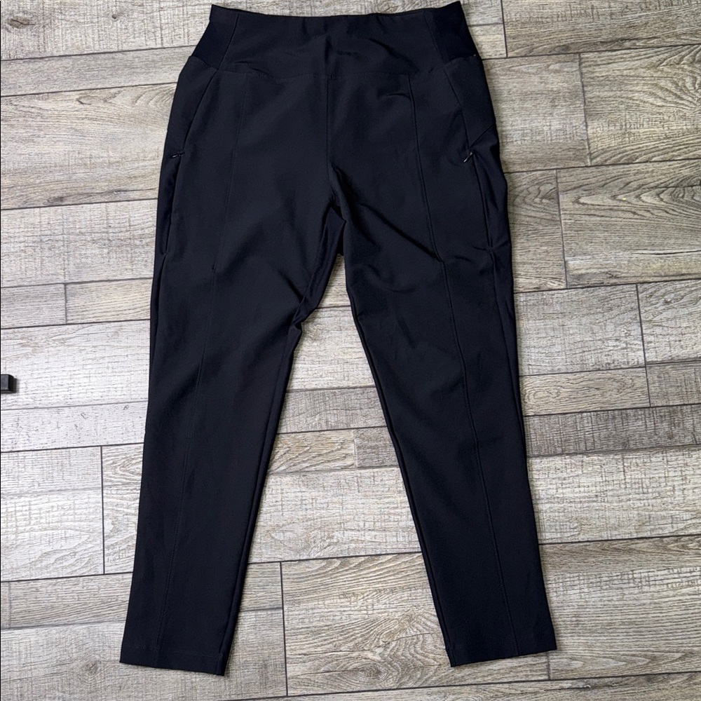 Avalanche Black High Waisted Athletic Ankle Pants